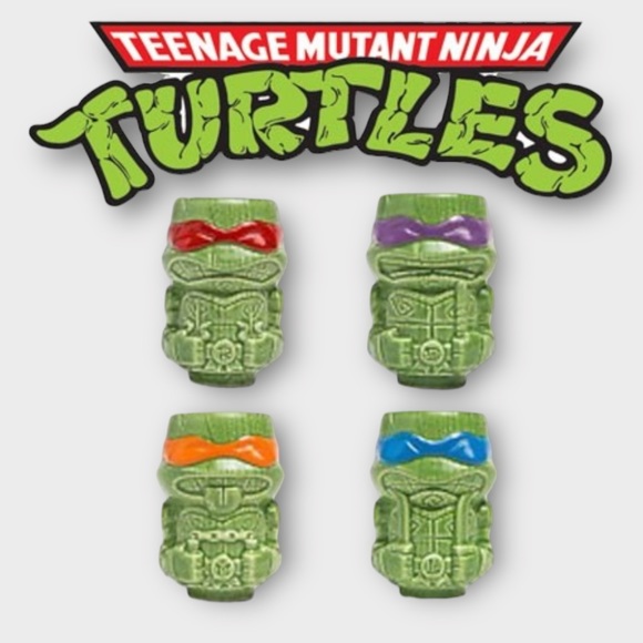 Loot Crate Other - Geeki Tikis 2017 Loot Crate TMNT Ninja Turtles Tiki Mugs Set of 4 New in Box